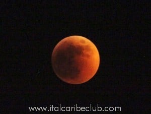 La luna vista da Isla Margarita